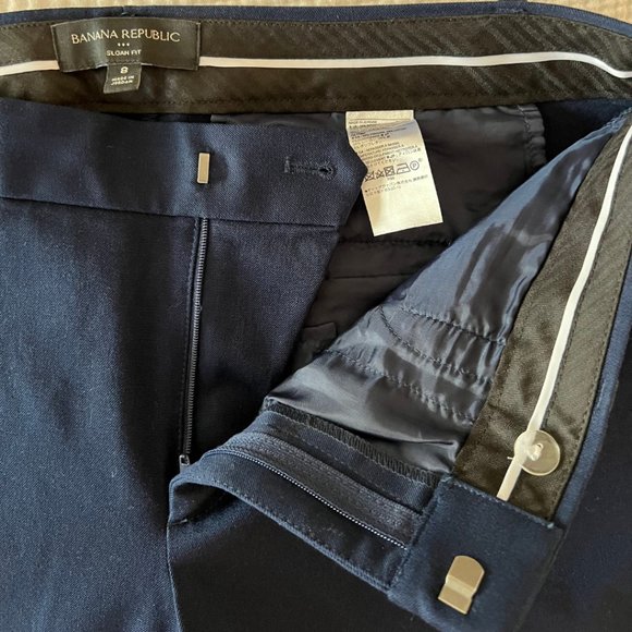 Banana Republic Sloan Pant, Blue, 8, **3/30% Workwear Bundle** - Picture 3 of 4